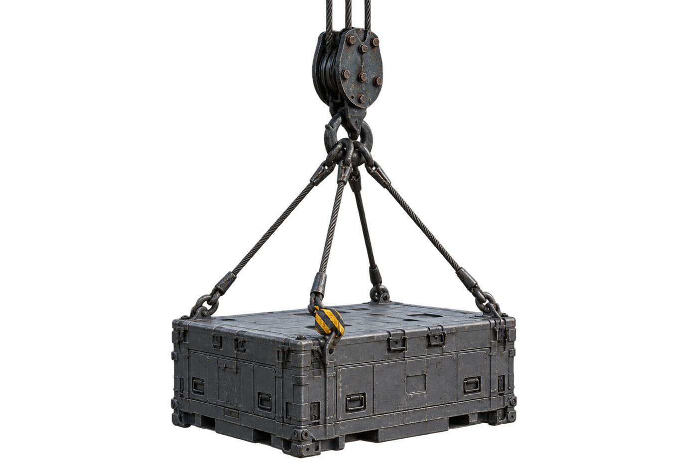 A payload module on its lifting frame